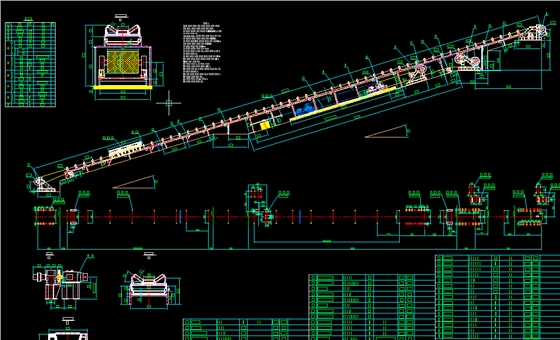 皮帶輸送機核心技術圖紙